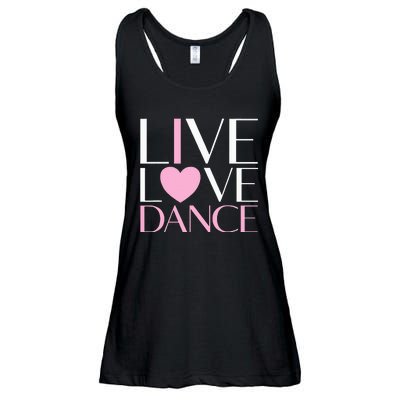 Live Love Dance I Love Dance Ballet Gift Ladies Essential Flowy Tank