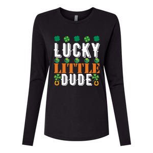 Lucky Little Dude Funny St Patrick' Day Gift Womens Cotton Relaxed Long Sleeve T-Shirt