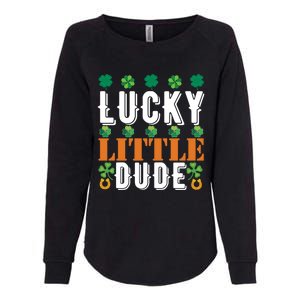 Lucky Little Dude Funny St Patrick' Day Gift Womens California Wash Sweatshirt