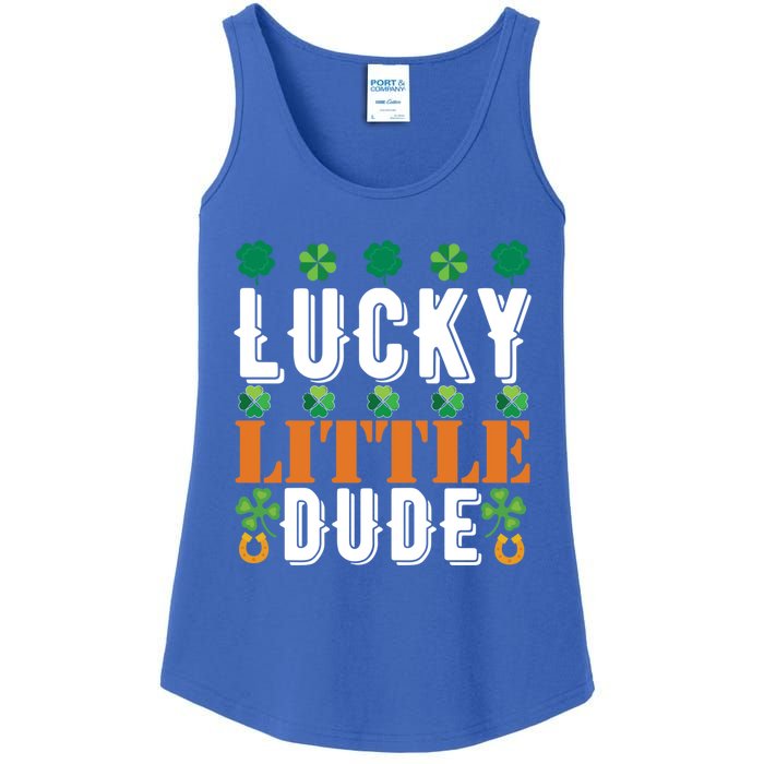 Lucky Little Dude Funny St Patrick' Day Gift Ladies Essential Tank