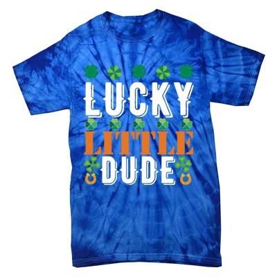 Lucky Little Dude Funny St Patrick' Day Gift Tie-Dye T-Shirt