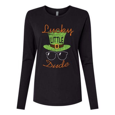 Lucky Little Dude St Patrick's Day Matching Gift Funny Gift Womens Cotton Relaxed Long Sleeve T-Shirt