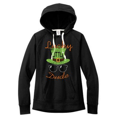 Lucky Little Dude St Patrick's Day Matching Gift Funny Gift Women's Fleece Hoodie