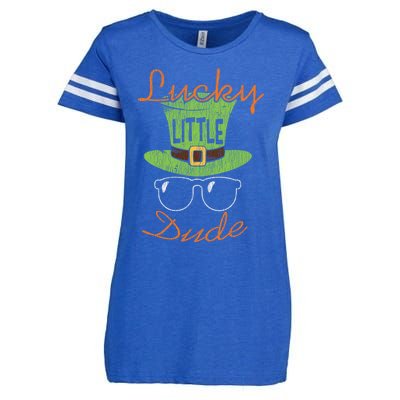 Lucky Little Dude St Patrick's Day Matching Gift Funny Gift Enza Ladies Jersey Football T-Shirt