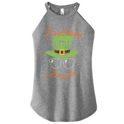 Lucky Little Dude St Patrick's Day Matching Gift Funny Gift Women’s Perfect Tri Rocker Tank