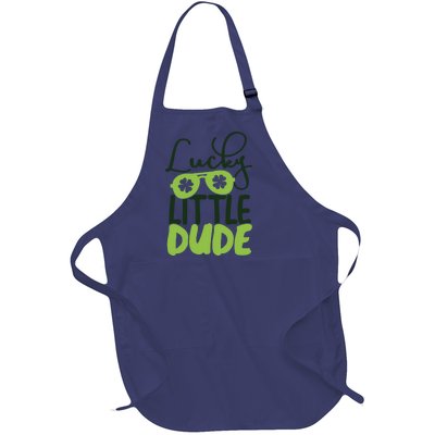 Lucky Little Dude St Patrick's Day Gift Full-Length Apron With Pockets