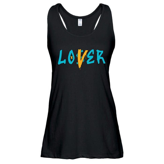 Loser Lover Drip Retro Blue Yellow Tee For Men Women Ladies Essential Flowy Tank