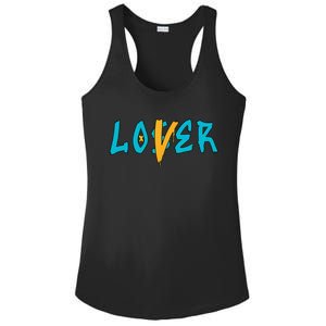 Loser Lover Drip Retro Blue Yellow Tee For Men Women Ladies PosiCharge Competitor Racerback Tank