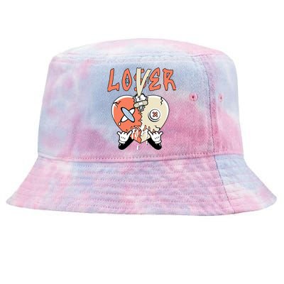 Loser Lover Drip Heart Crimson Bliss 5s Matching Tie-Dyed Bucket Hat