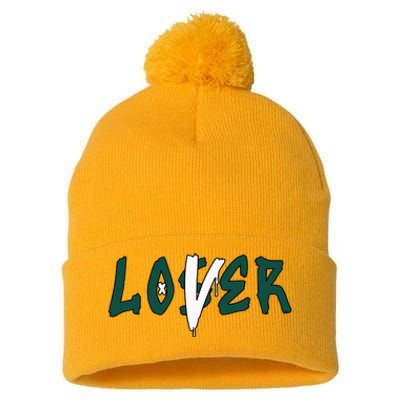 Loser Lover Drip Matching Oxidized Green 4s Pom Pom 12in Knit Beanie