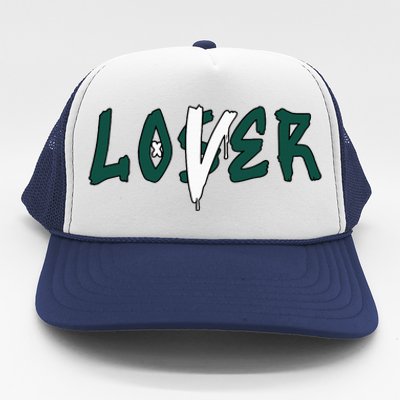 Loser Lover Drip Matching Oxidized Green 4s Trucker Hat