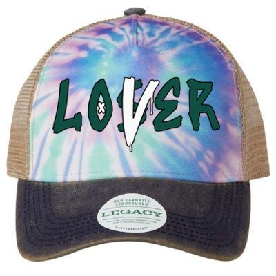 Loser Lover Drip Matching Oxidized Green 4s Legacy Tie Dye Trucker Hat