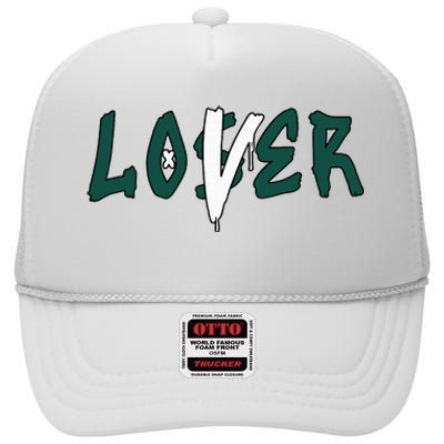 Loser Lover Drip Matching Oxidized Green 4s High Crown Mesh Back Trucker Hat