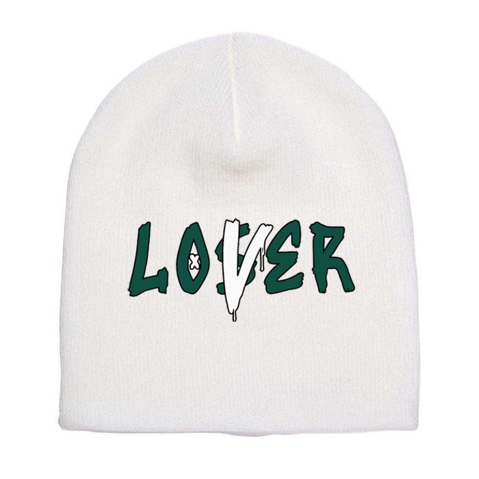 Loser Lover Drip Matching Oxidized Green 4s Short Acrylic Beanie