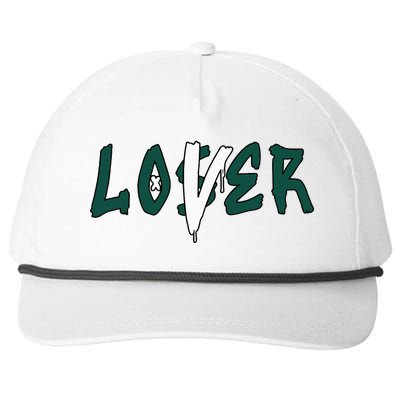 Loser Lover Drip Matching Oxidized Green 4s Snapback Five-Panel Rope Hat