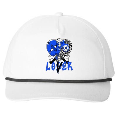 Loser Lover Dripping Heart Blue 5s Snapback Five-Panel Rope Hat