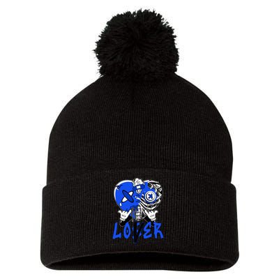 Loser Lover Dripping Heart Blue 5s Pom Pom 12in Knit Beanie