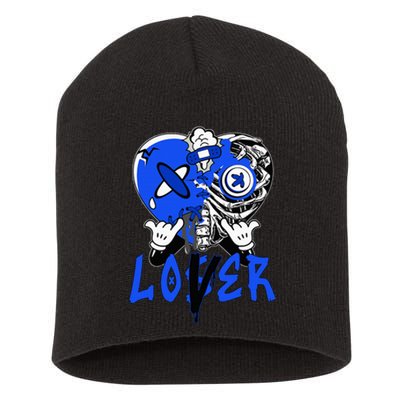 Loser Lover Dripping Heart Blue 5s Short Acrylic Beanie