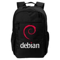 Linux Lover Debian Tagline Spiral Logo OpenSource Os Daily Commute Backpack
