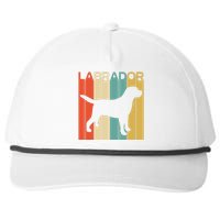 Labrador Lover Dog Lover Retro Dog Silhouette Dog Snapback Five-Panel Rope Hat