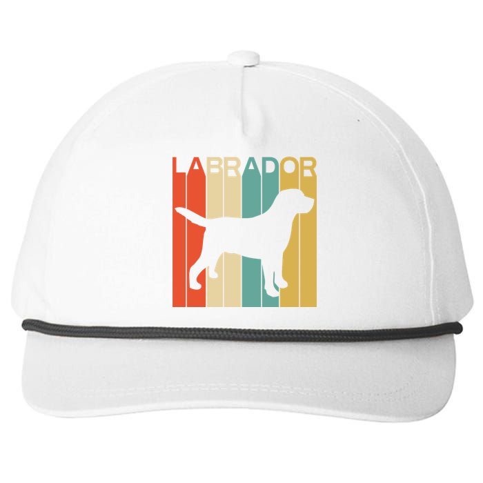 Labrador Lover Dog Lover Retro Dog Silhouette Dog Snapback Five-Panel Rope Hat