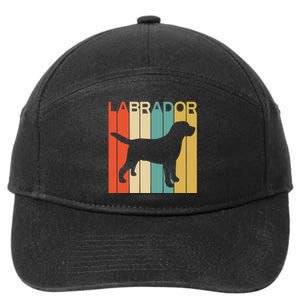 Labrador Lover Dog Lover Retro Dog Silhouette Dog 7-Panel Snapback Hat