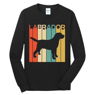 Labrador Lover Dog Lover Retro Dog Silhouette Dog Tall Long Sleeve T-Shirt