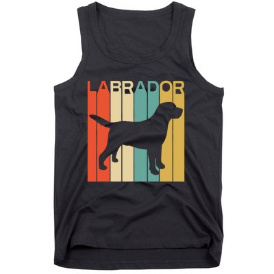 Labrador Lover Dog Lover Retro Dog Silhouette Dog Tank Top