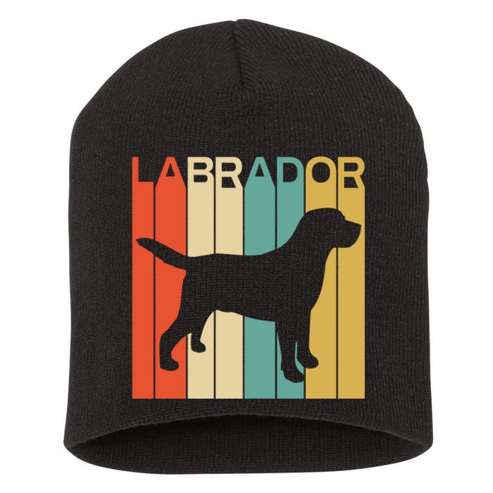 Labrador Lover Dog Lover Retro Dog Silhouette Dog Short Acrylic Beanie