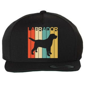 Labrador Lover Dog Lover Retro Dog Silhouette Dog Wool Snapback Cap