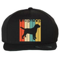 Labrador Lover Dog Lover Retro Dog Silhouette Dog Wool Snapback Cap