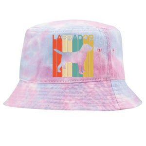 Labrador Lover Dog Lover Retro Dog Silhouette Dog Tie-Dyed Bucket Hat