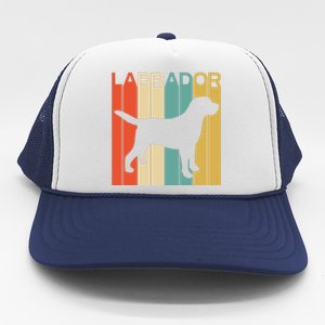 Labrador Lover Dog Lover Retro Dog Silhouette Dog Trucker Hat