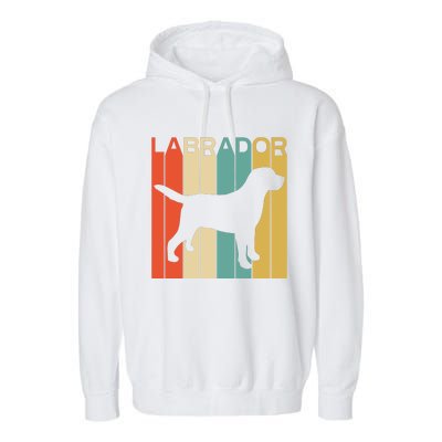 Labrador Lover Dog Lover Retro Dog Silhouette Dog Garment-Dyed Fleece Hoodie