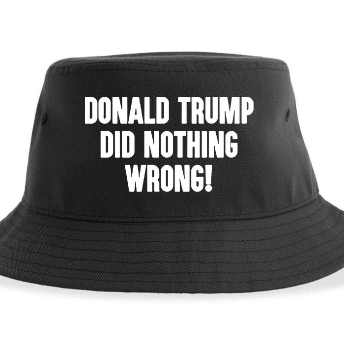 Laura Loomer Donald Trump Did Nothing Wrong Sustainable Bucket Hat