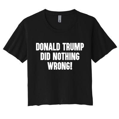 Laura Loomer Donald Trump Did Nothing Wrong Crop Top