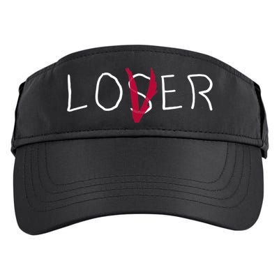 Loser Lover Dark Shirt Adult Drive Performance Visor
