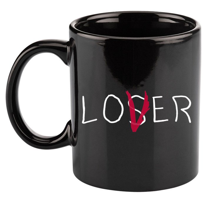Loser Lover Dark Shirt 11oz C Handle Ceramic Mug