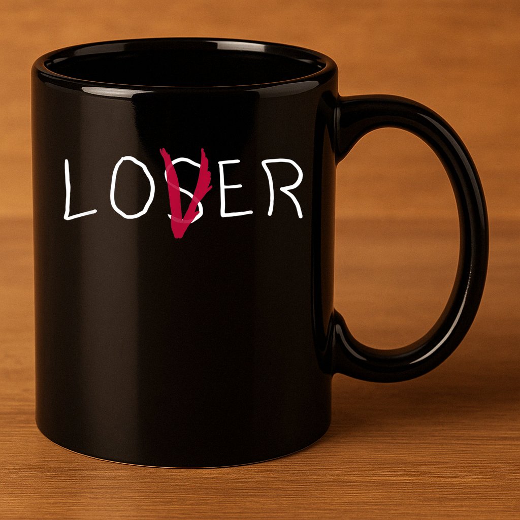 Loser Lover Dark Shirt 11oz C Handle Ceramic Mug