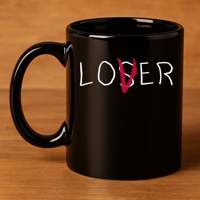 Loser Lover Dark Shirt 11oz C Handle Ceramic Mug