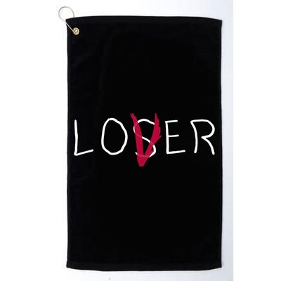 Loser Lover Dark Shirt Golf Towel