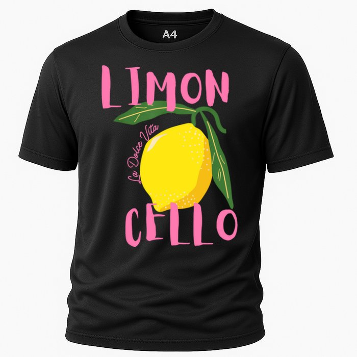 Limoncello La Dolce Vita Italian Lemon  Cooling Performance Crew T-Shirt