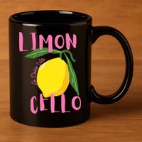 Limoncello La Dolce Vita Italian Lemon  11oz C Handle Ceramic Mug