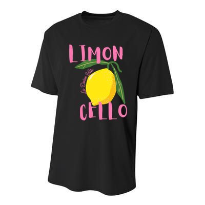 Limoncello La Dolce Vita Italian Lemon  Youth Performance Sprint T-Shirt