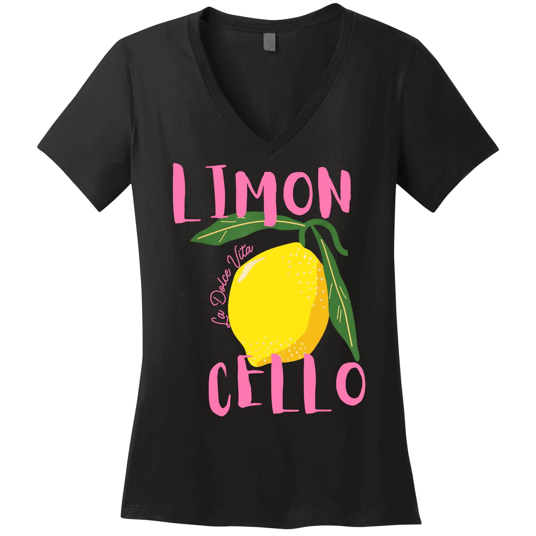 Limoncello La Dolce Vita Italian Lemon  Women's V-Neck T-Shirt