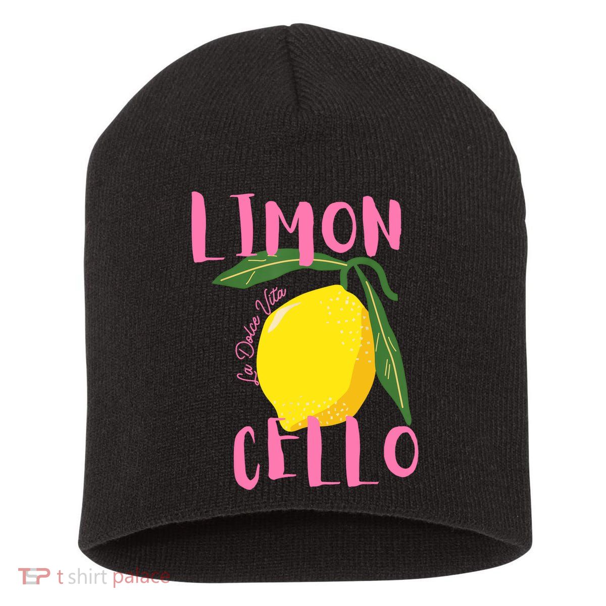 Limoncello La Dolce Vita Italian Lemon  Short Acrylic Beanie