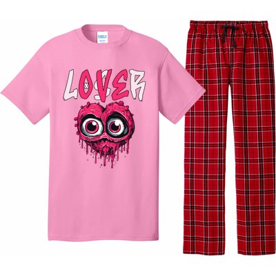 Loser Lover Drip Pink Heart Matching Outfit Pajama Set