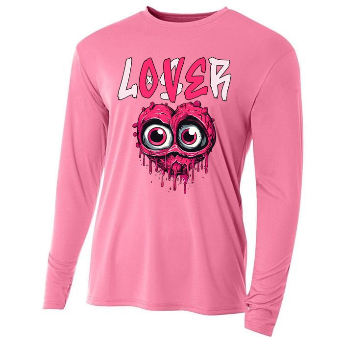 Loser Lover Drip Pink Heart Matching Outfit Cooling Performance Long Sleeve Crew