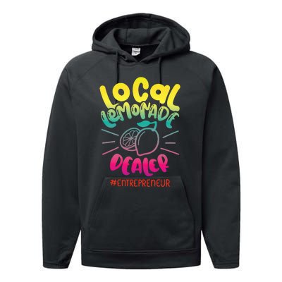 Local Lemonade Dealer Entrepreneur for Lemonade Founder CEO Performance Fleece Hoodie