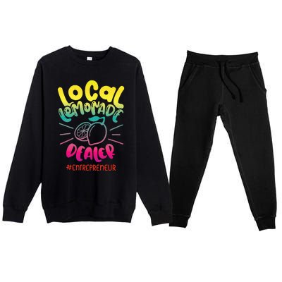 Local Lemonade Dealer Entrepreneur for Lemonade Founder CEO Premium Crewneck Sweatsuit Set